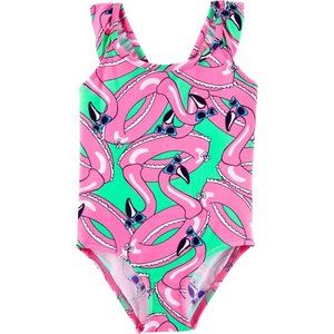 USA DEALS NOW Baby Girl OshKosh B'gosh® Flamingo One-Piece Swimsuit 12 Months